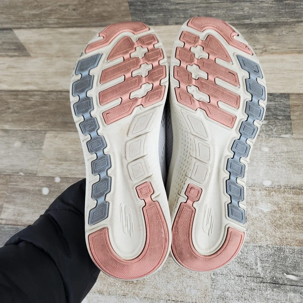 Skechers Arch Fit 2.0 Big League Womens Shoes Sz 10 Athletic Light Gray Sneakers